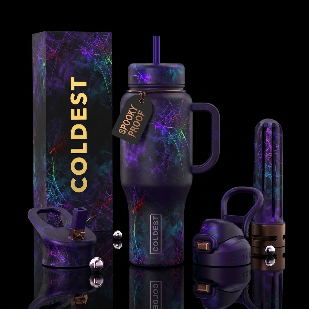 entangled web water bottle design