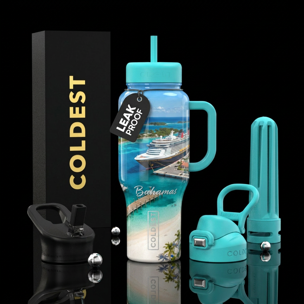 cruising through life water bottle design