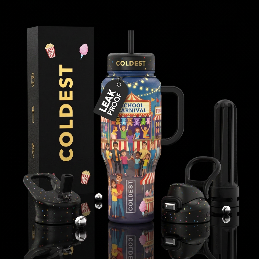 carnival fun water bottle design