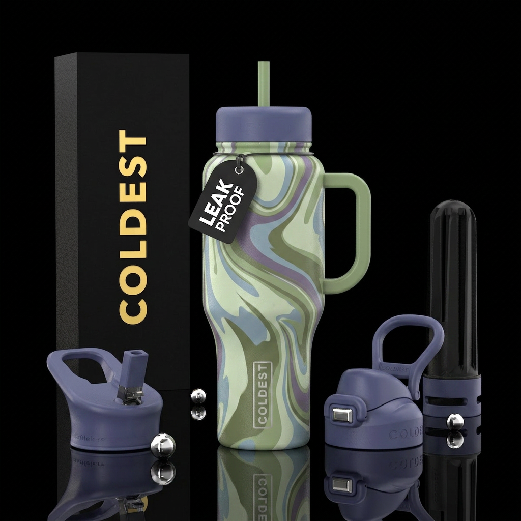 fluid organic colors water bottle design