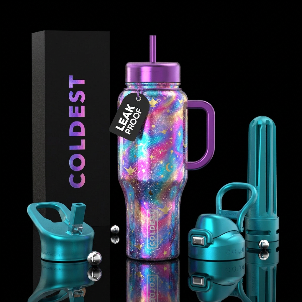 genie wishes water bottle design