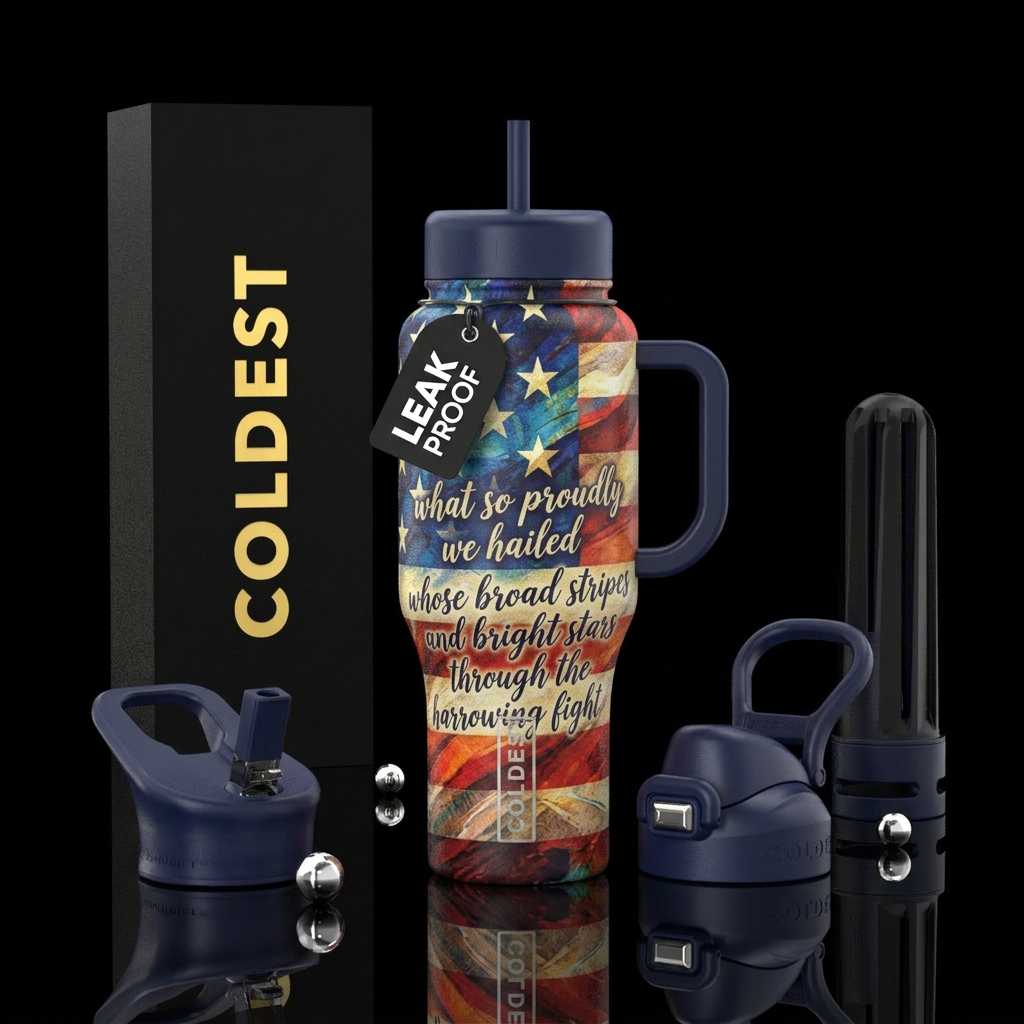 Oh say can you see water bottle design