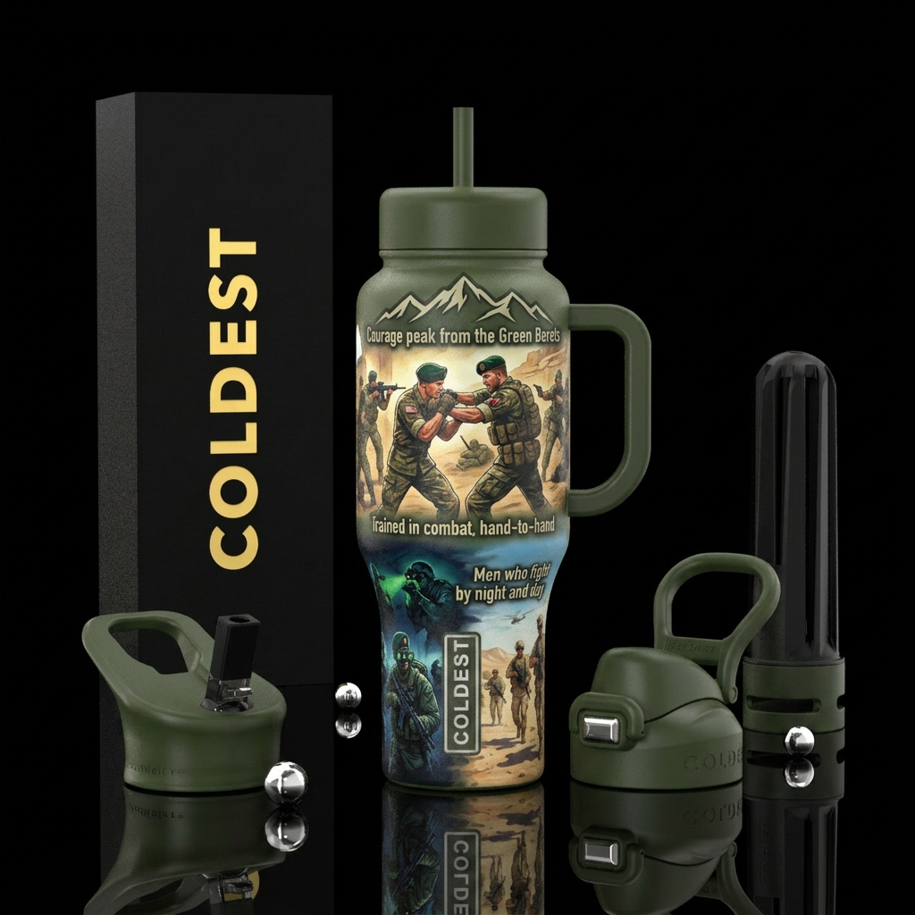 Ballad of the Green Berets water bottle design