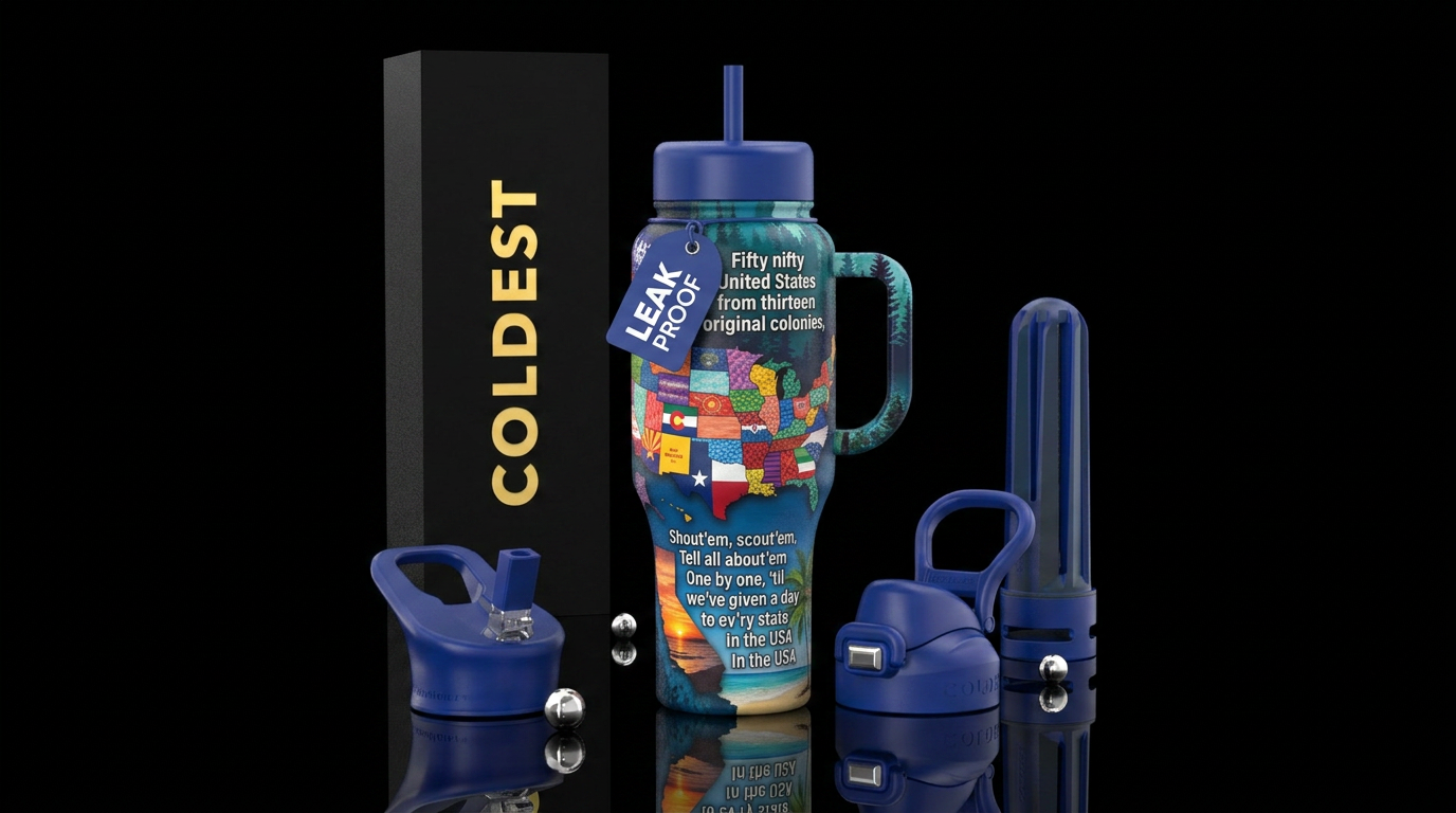 Fifty nifty water bottle design