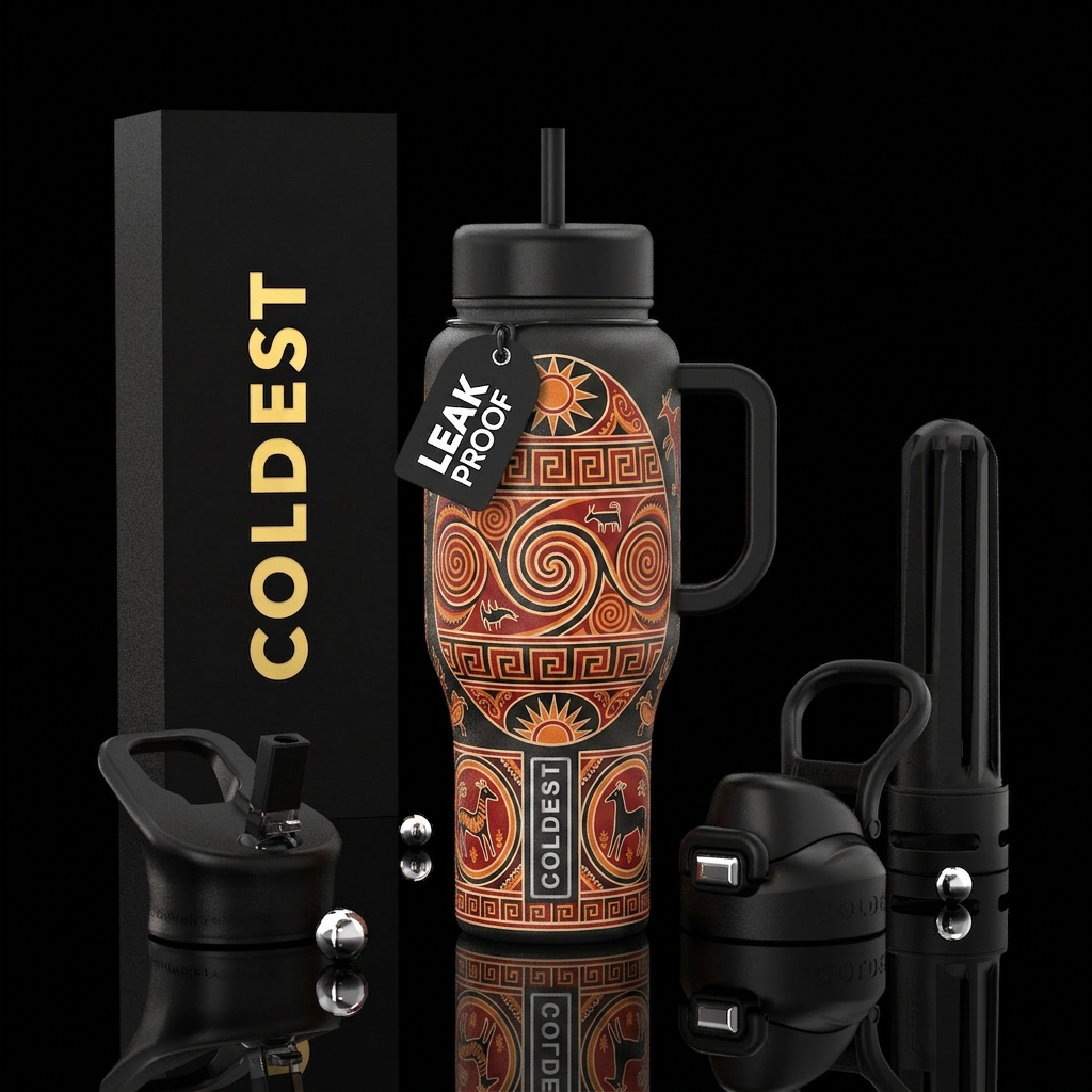 Trypillian culture water bottle design