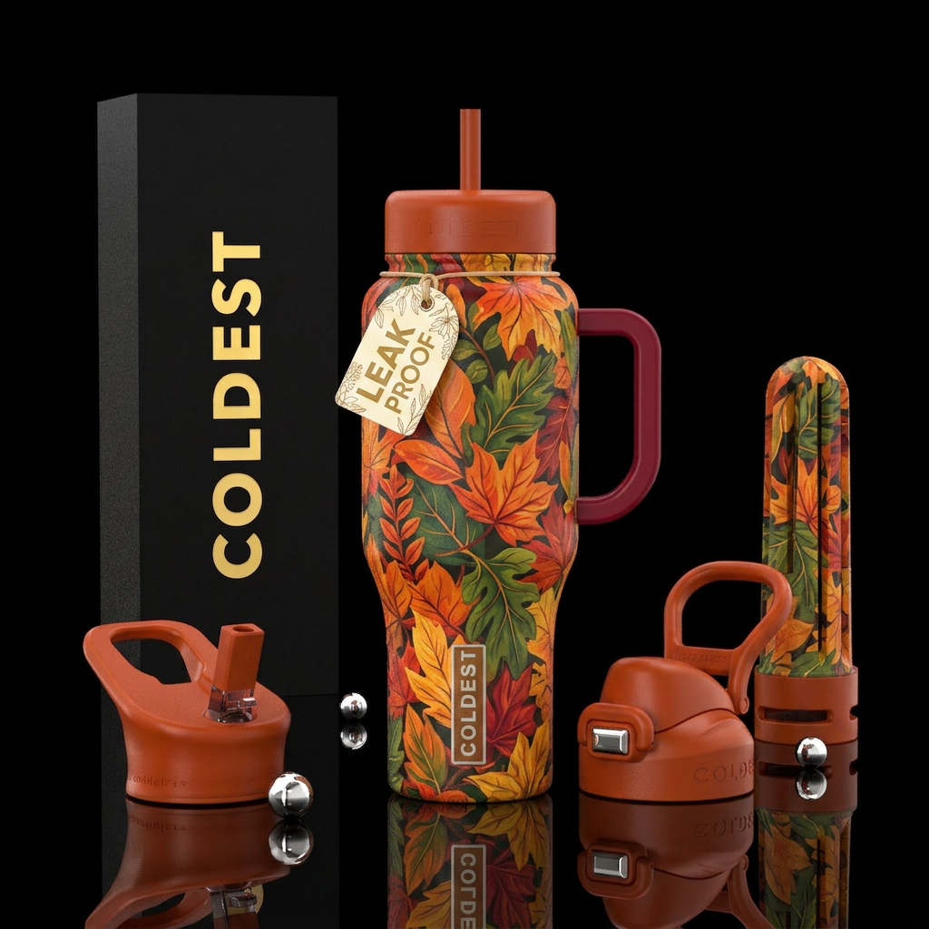 fall aura water bottle design