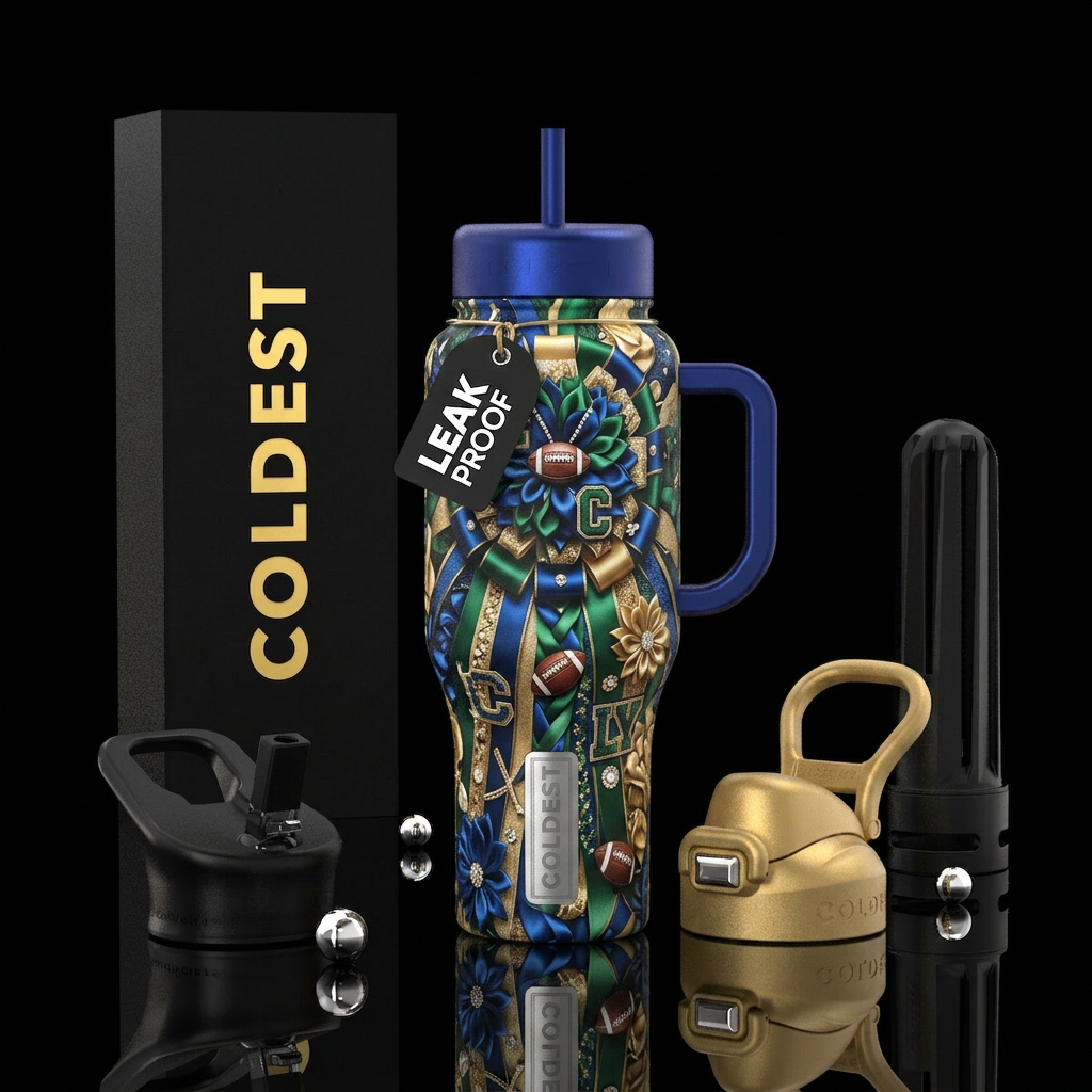 it's homecoming water bottle design