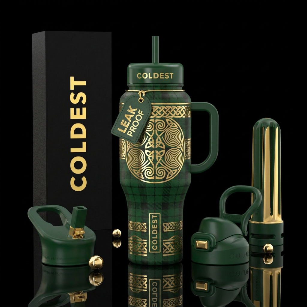 luck be yours water bottle design