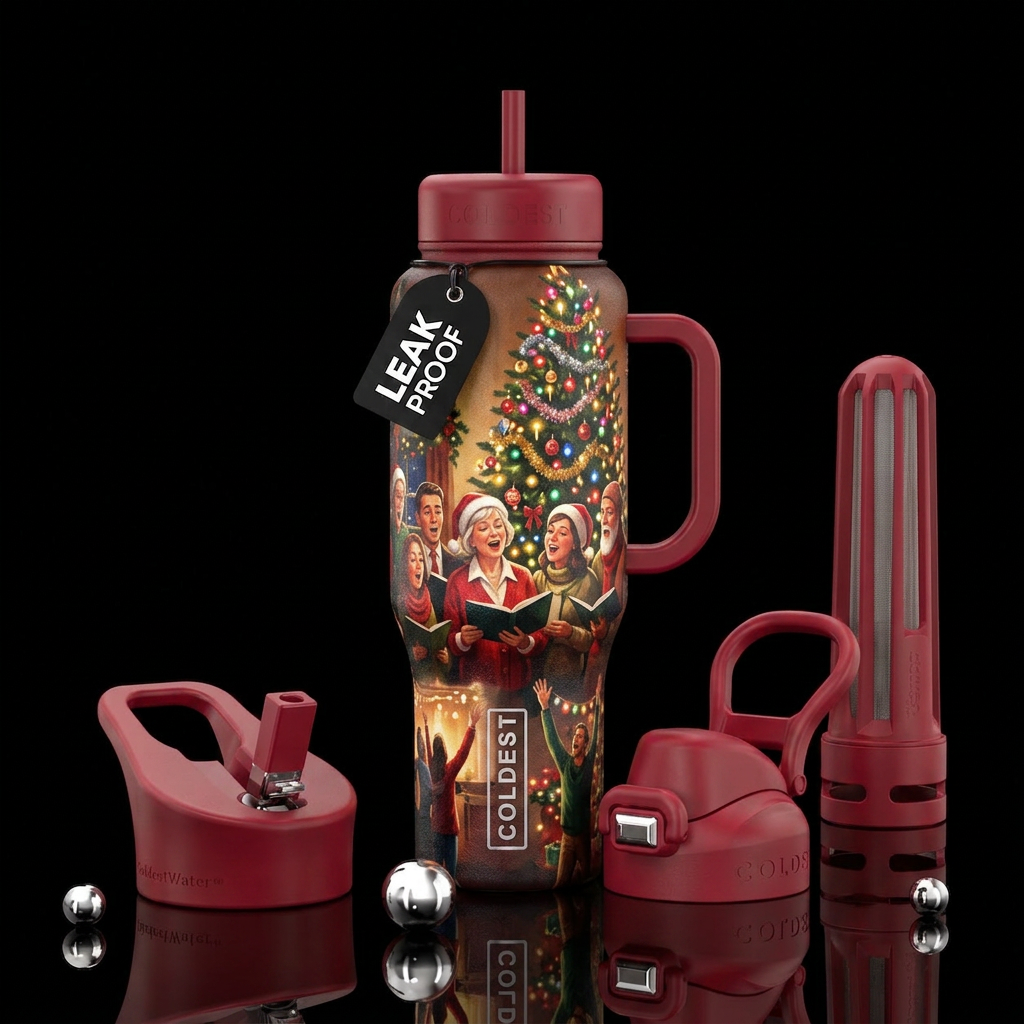 the carols water bottle design