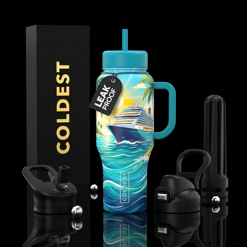 Cruise ship water bottle design