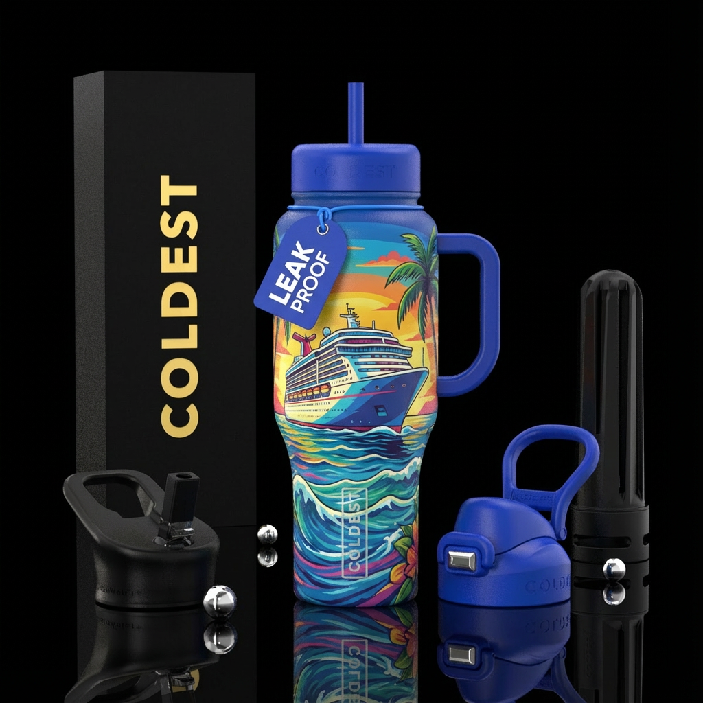 Cruise ship water bottle design