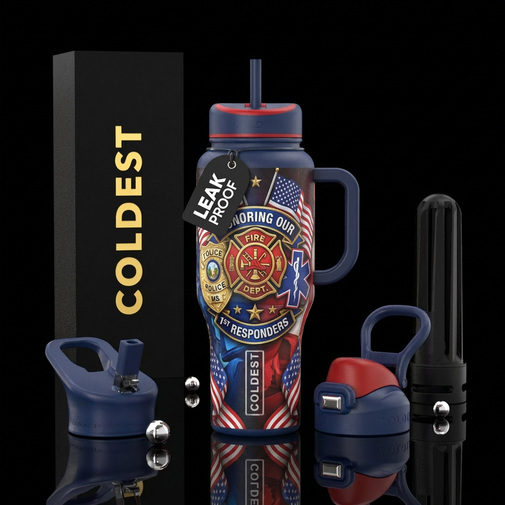 Honoring Our 1st Respnders water bottle design