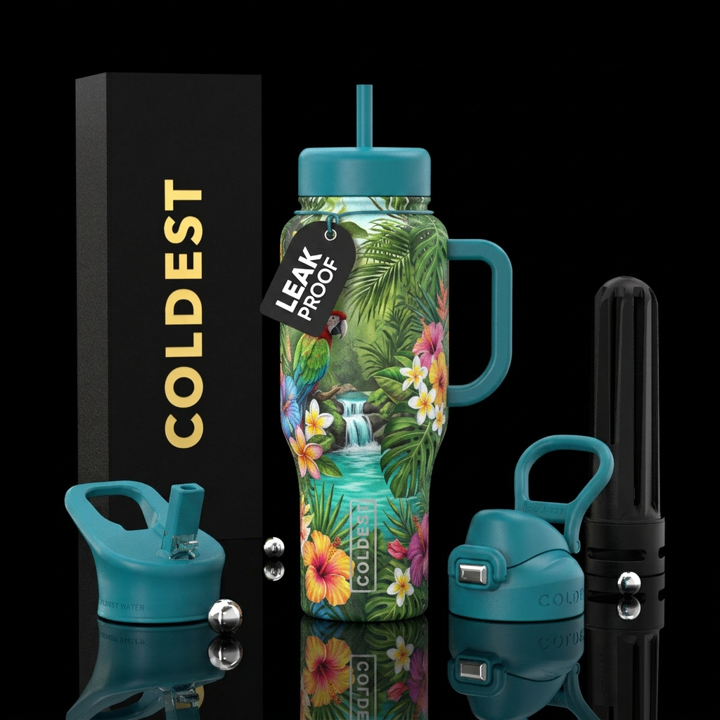 Paradise water bottle design