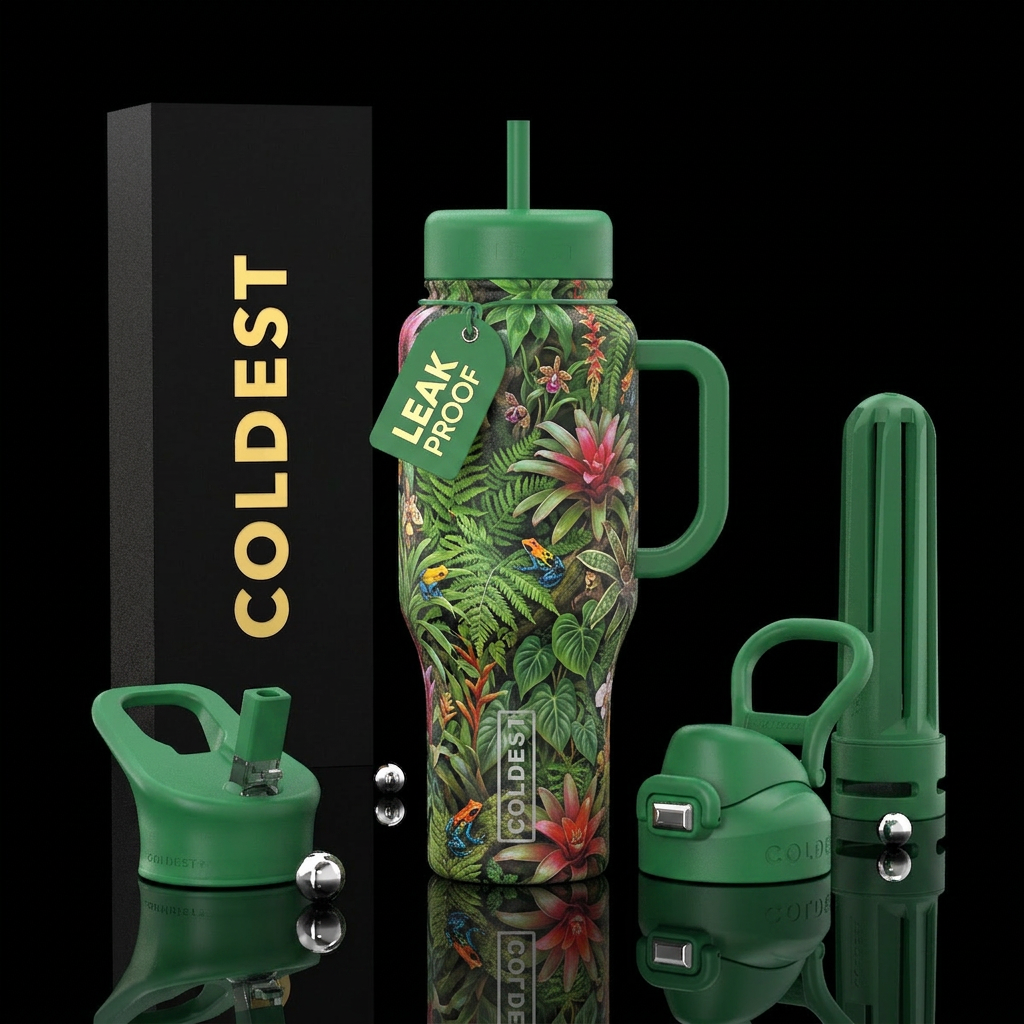 Plants of the Rain Forest water bottle design