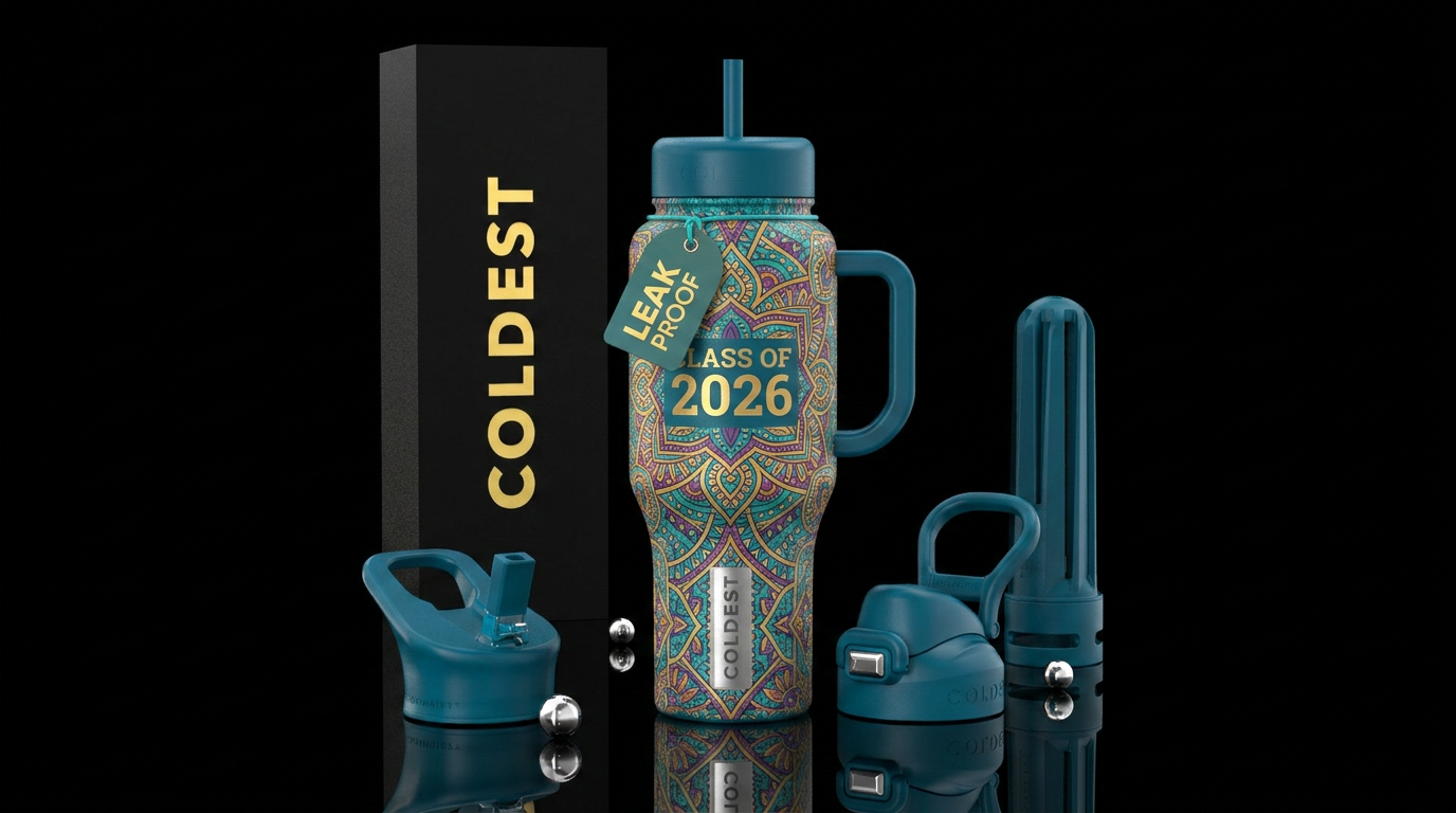 Class of 2026 water bottle design
