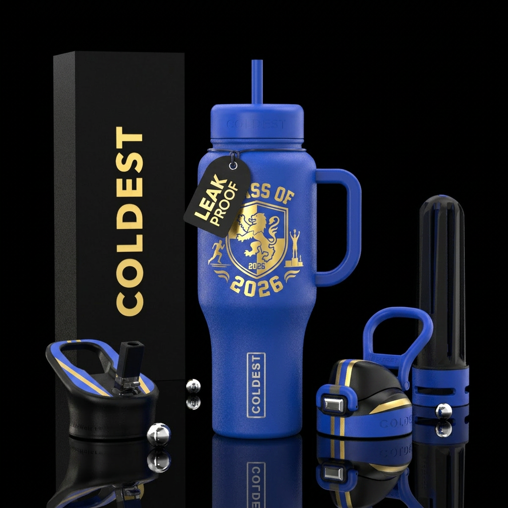 Class of 2026 male water bottle design
