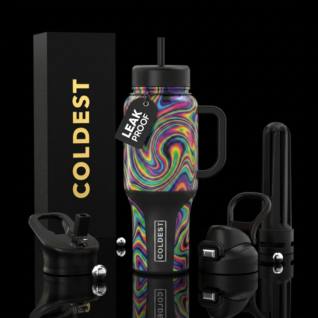 Psychedelic Trip water bottle design