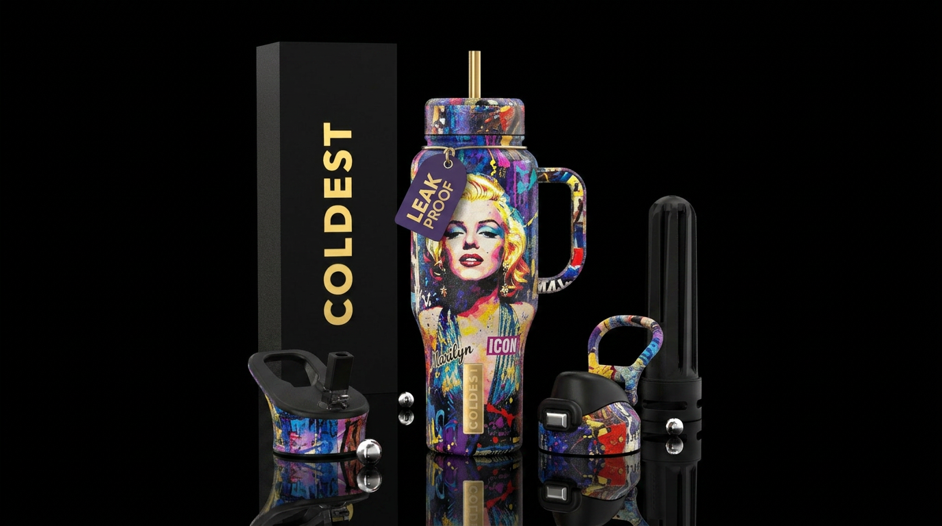 Marylin Monroe water bottle design