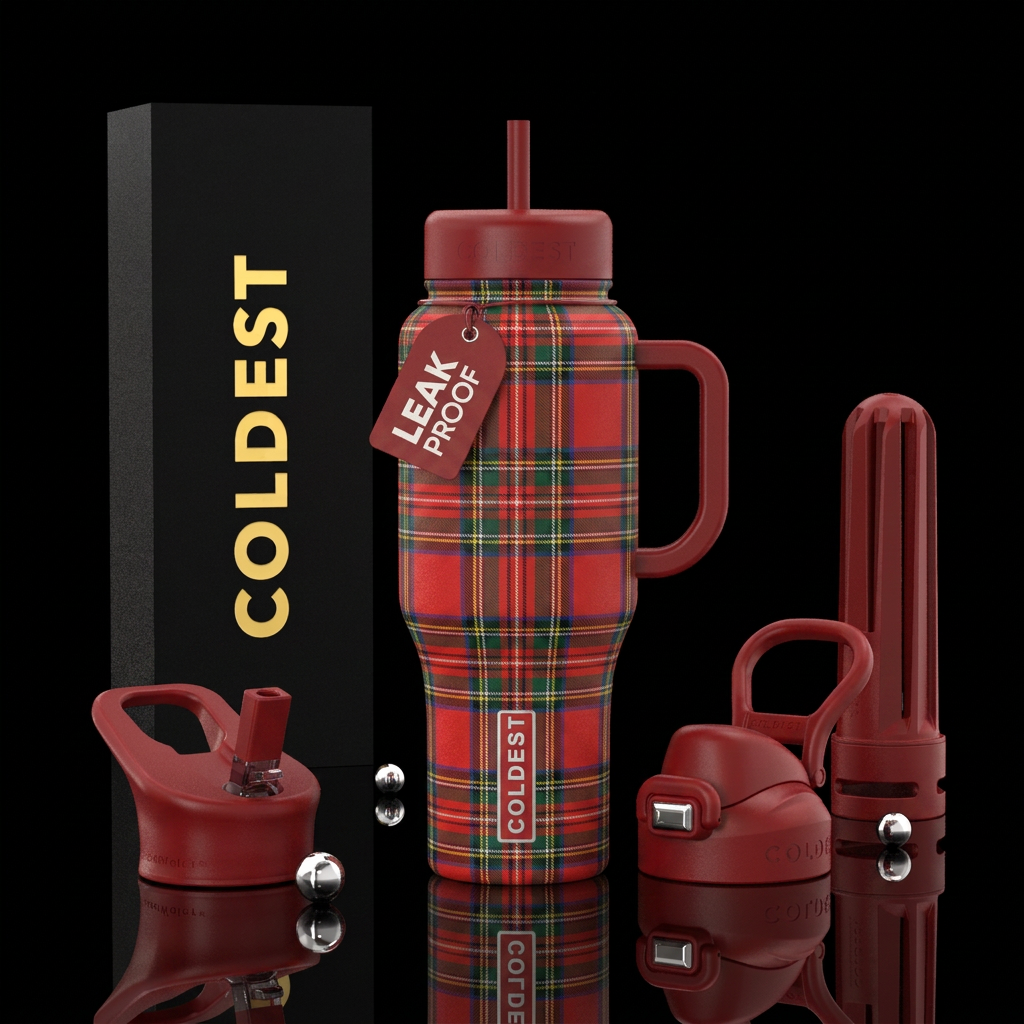 Scottish Tartan water bottle design