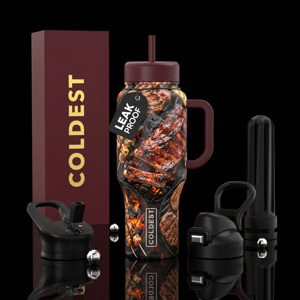 BBQ water bottle design