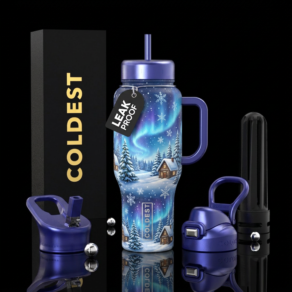 Winter Wonderland water bottle design