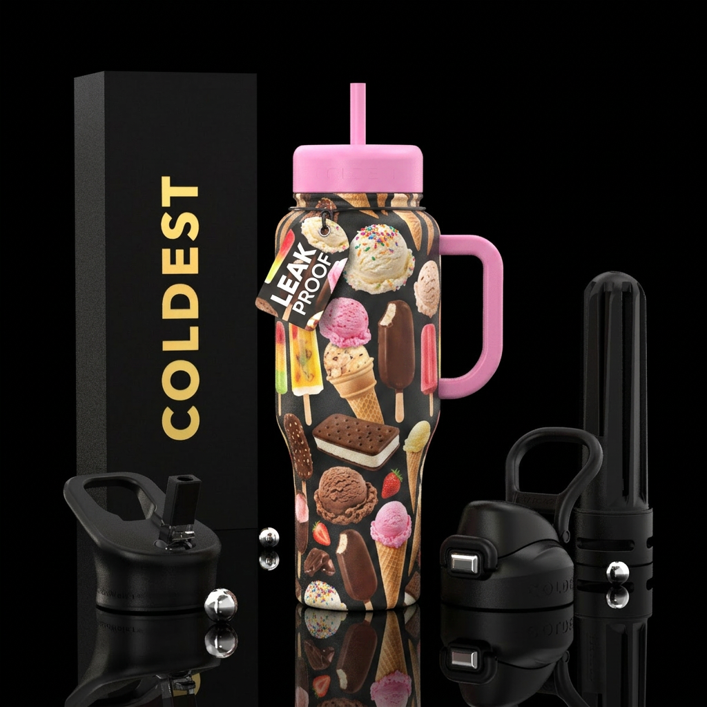 Ice Cream Novelties water bottle design