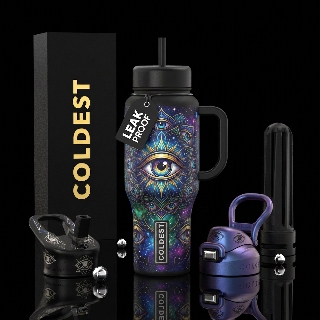 The all seeing all knowing 3 rd eye water bottle design