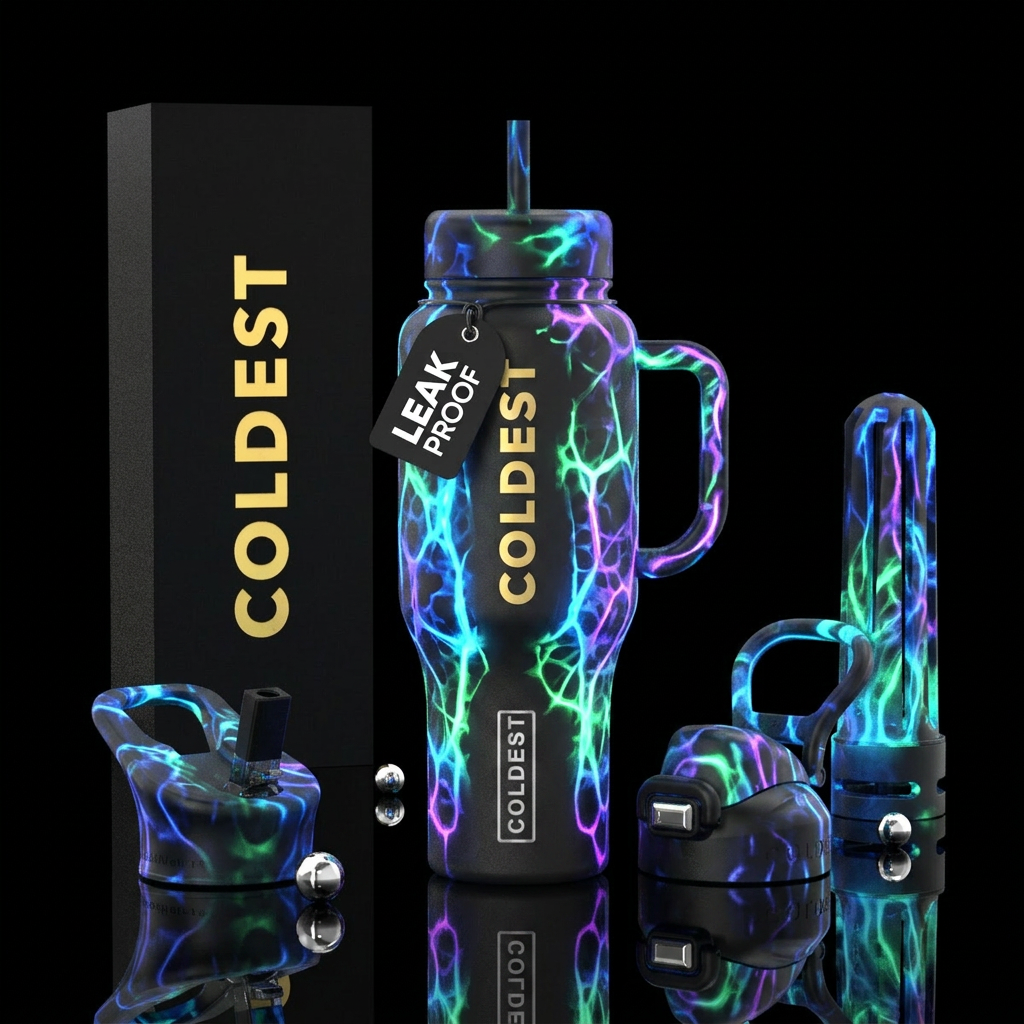 Bioluminescent water bottle design