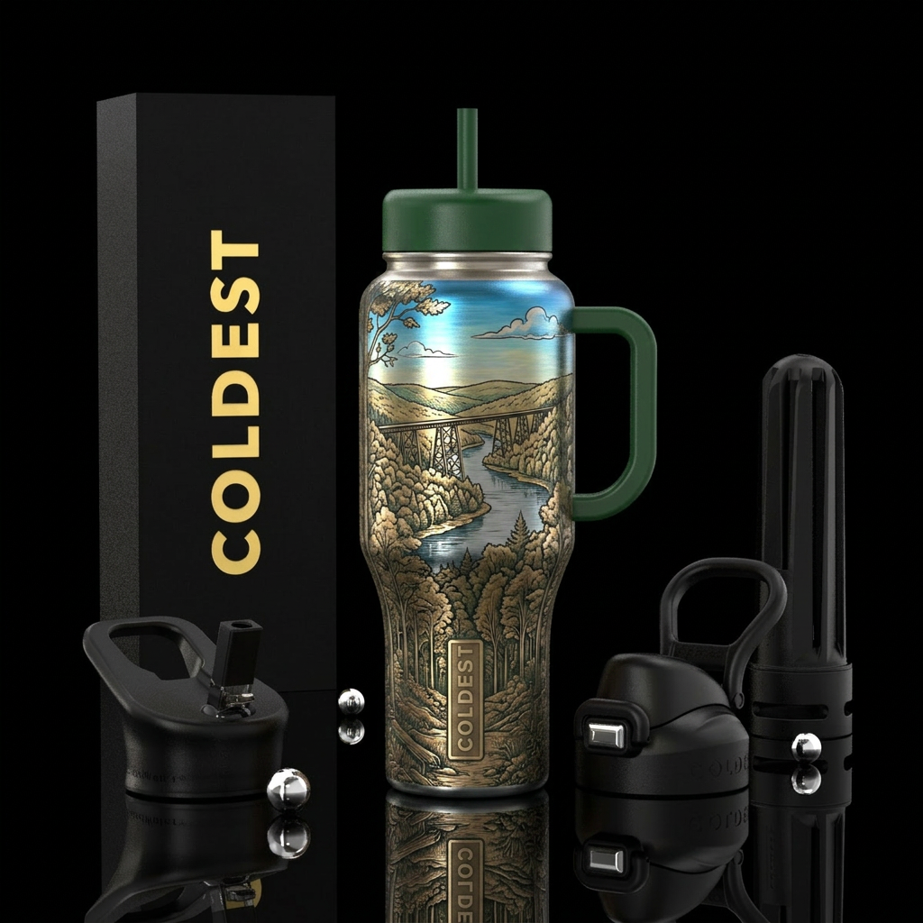 Allegheny National Forest water bottle design