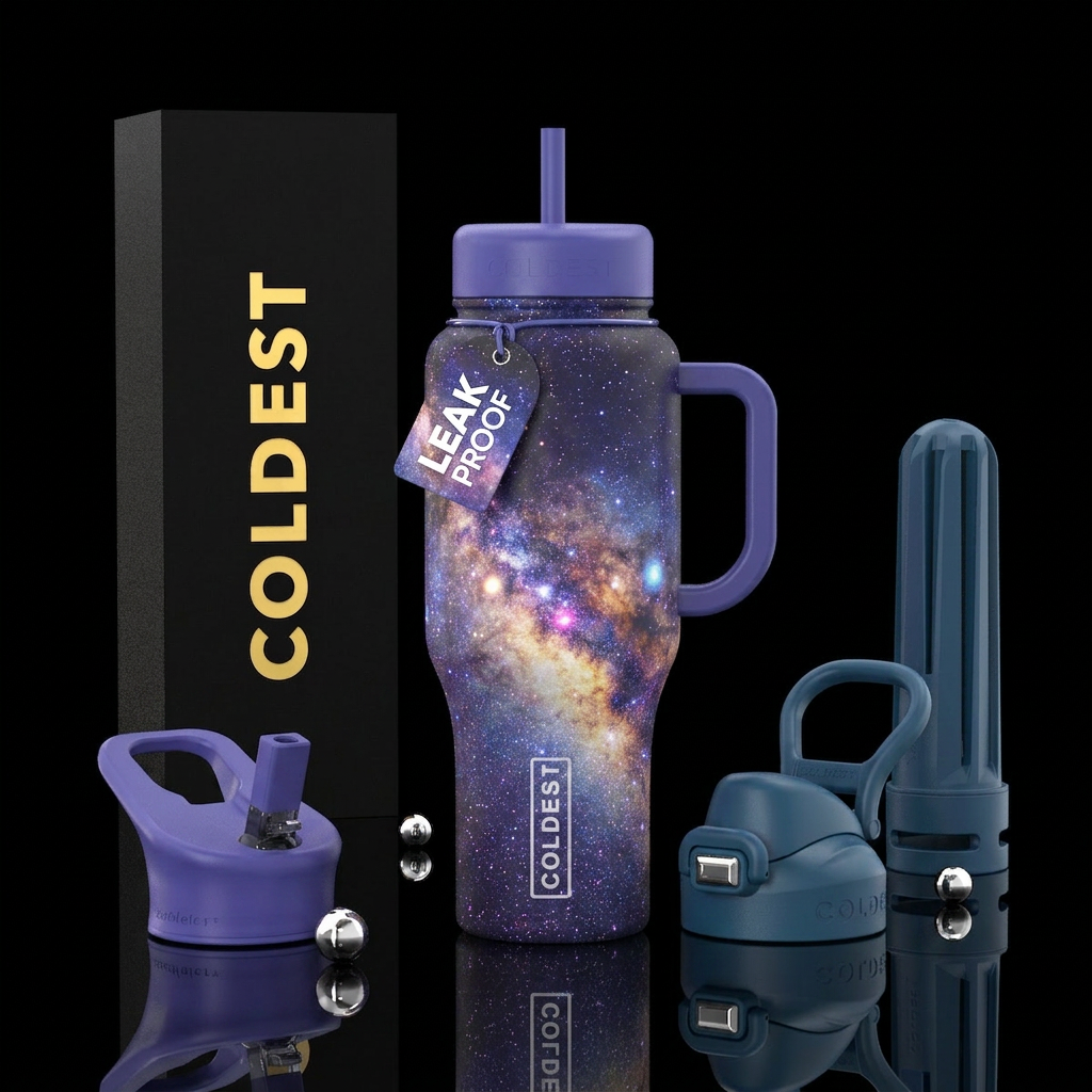 Glowie Milky Way water bottle design