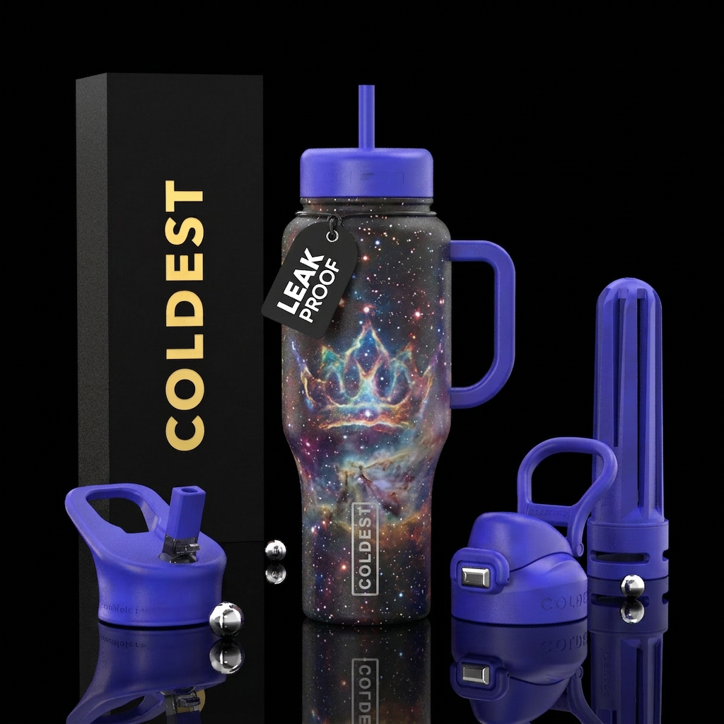 Crown Nebula water bottle design