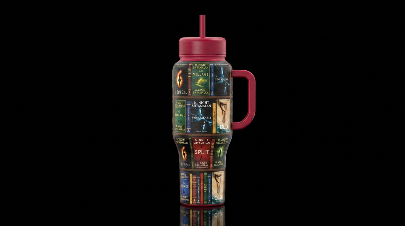 M. Night Shyamalan Books water bottle design