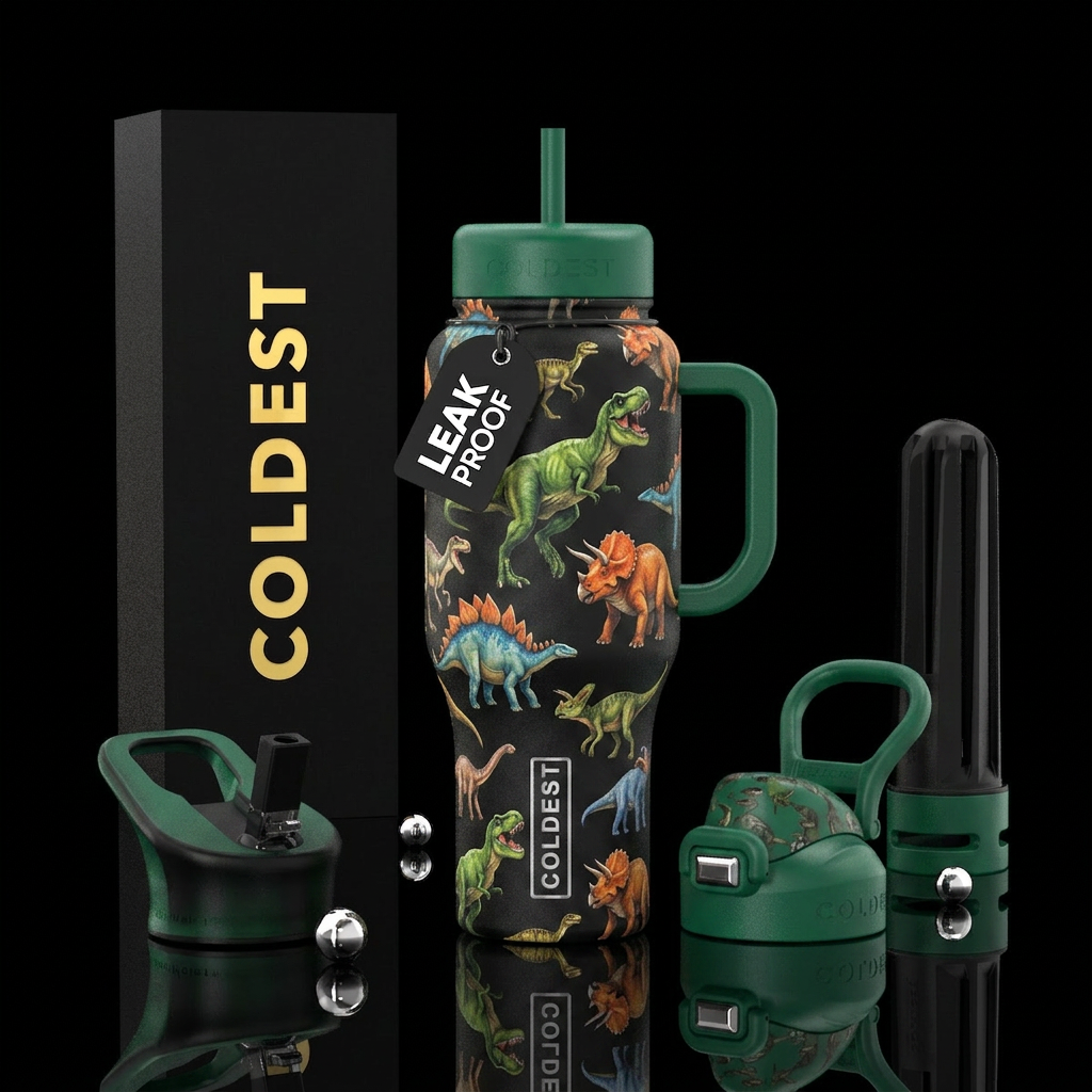 Dinosaurs! water bottle design