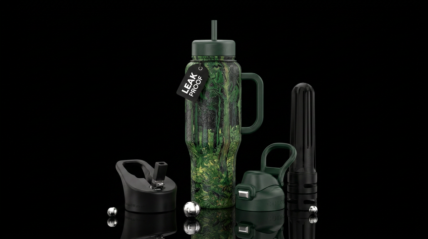 Van Gogh's Path in thee Woods water bottle design