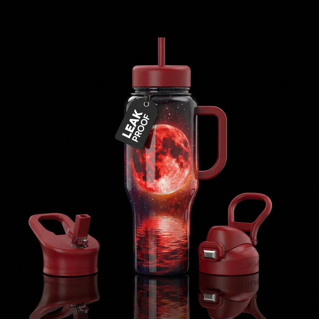 Blood Moon water bottle design