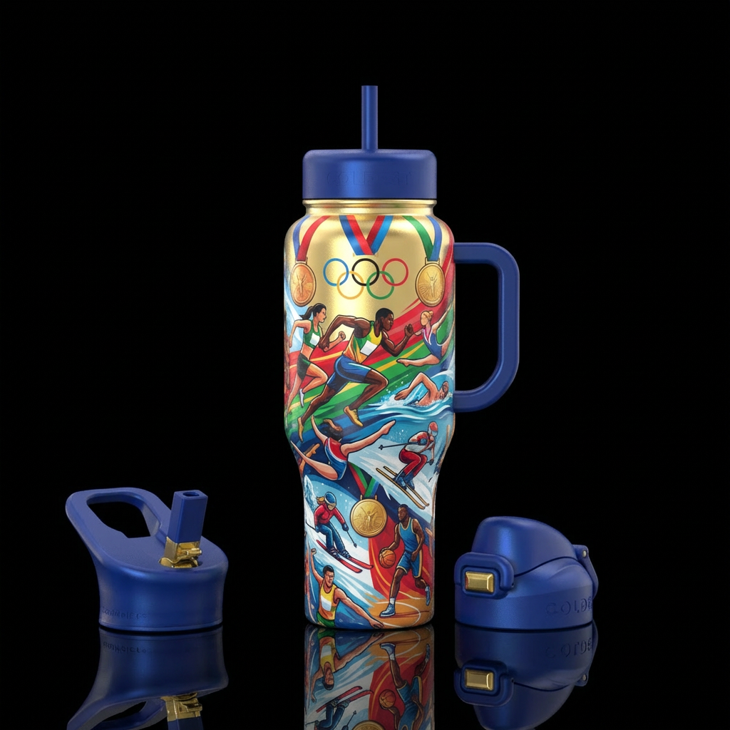 Olympic Sports water bottle design