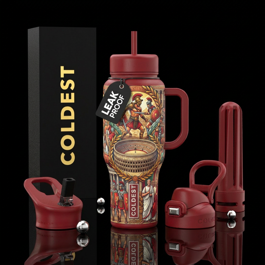 When in Rome water bottle design