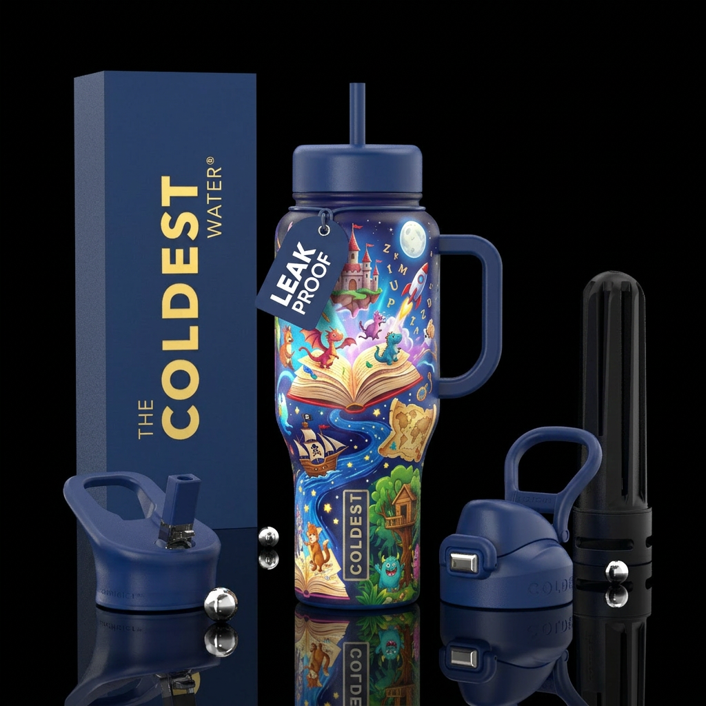 Imagination water bottle design
