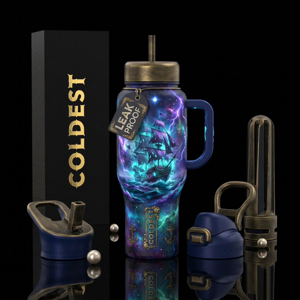 Shipwreck water bottle design