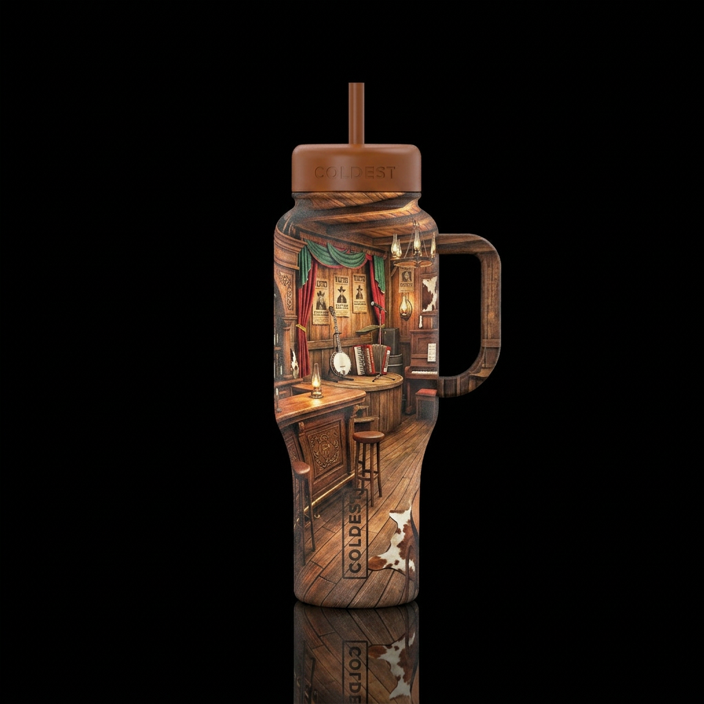 Howdy partner water bottle design