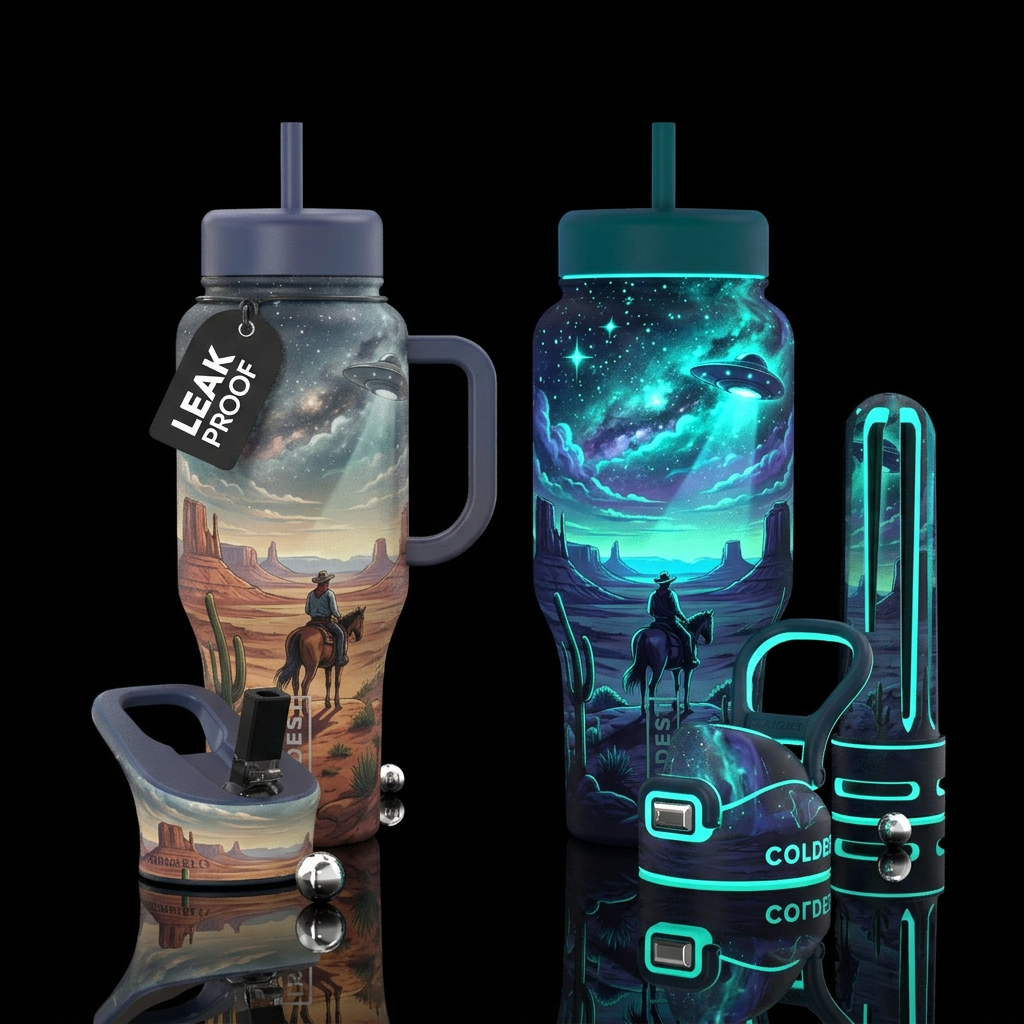 Not alone water bottle design