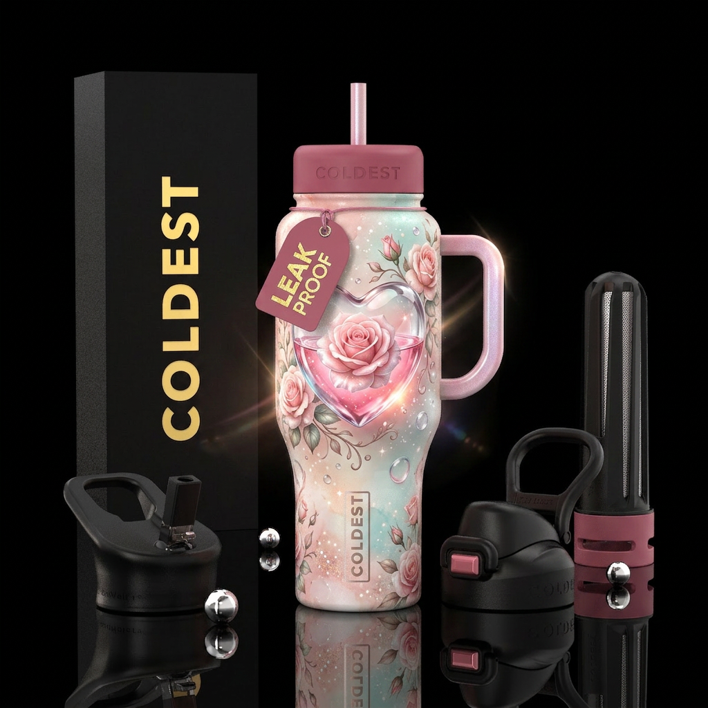 Pure heart water bottle design