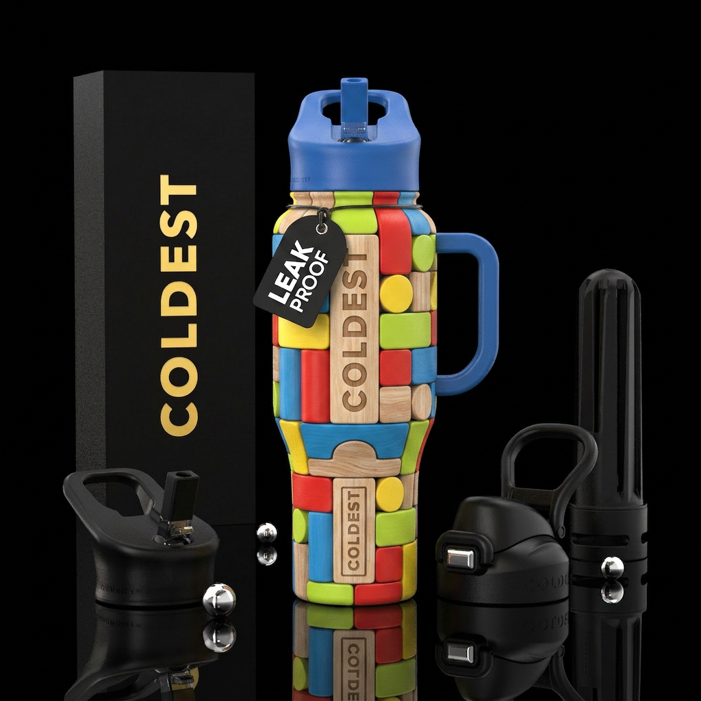 Build it water bottle design