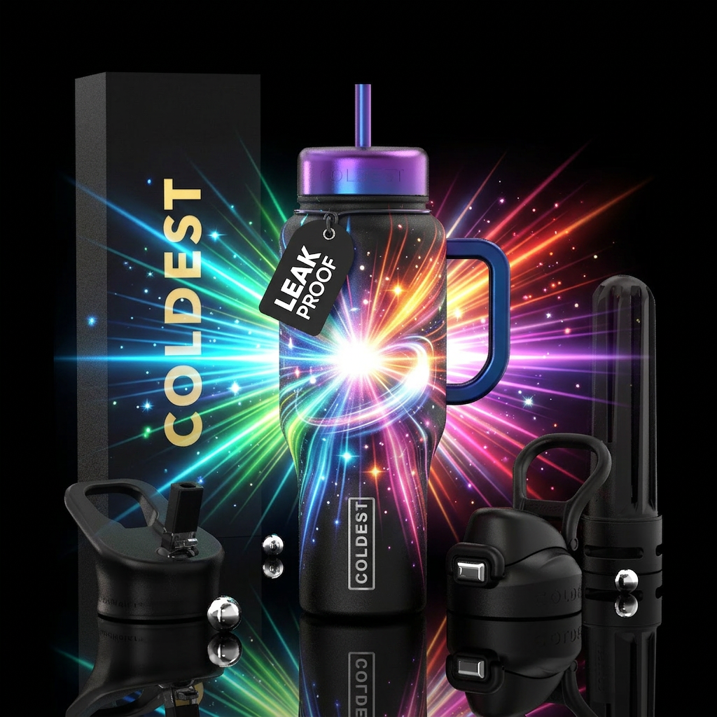 Mystery galaxy water bottle design