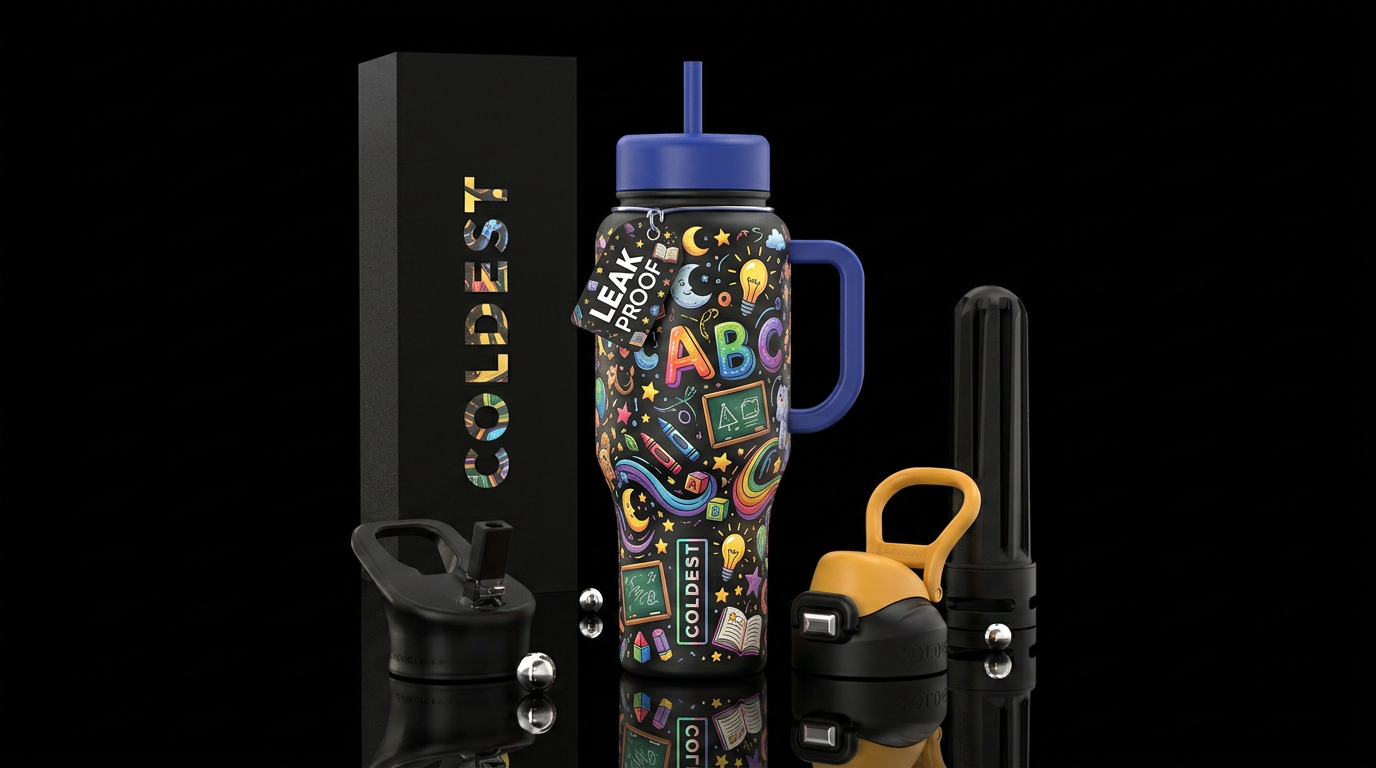 Imagination water bottle design