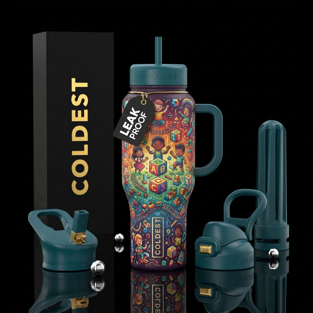Learn and play water bottle design