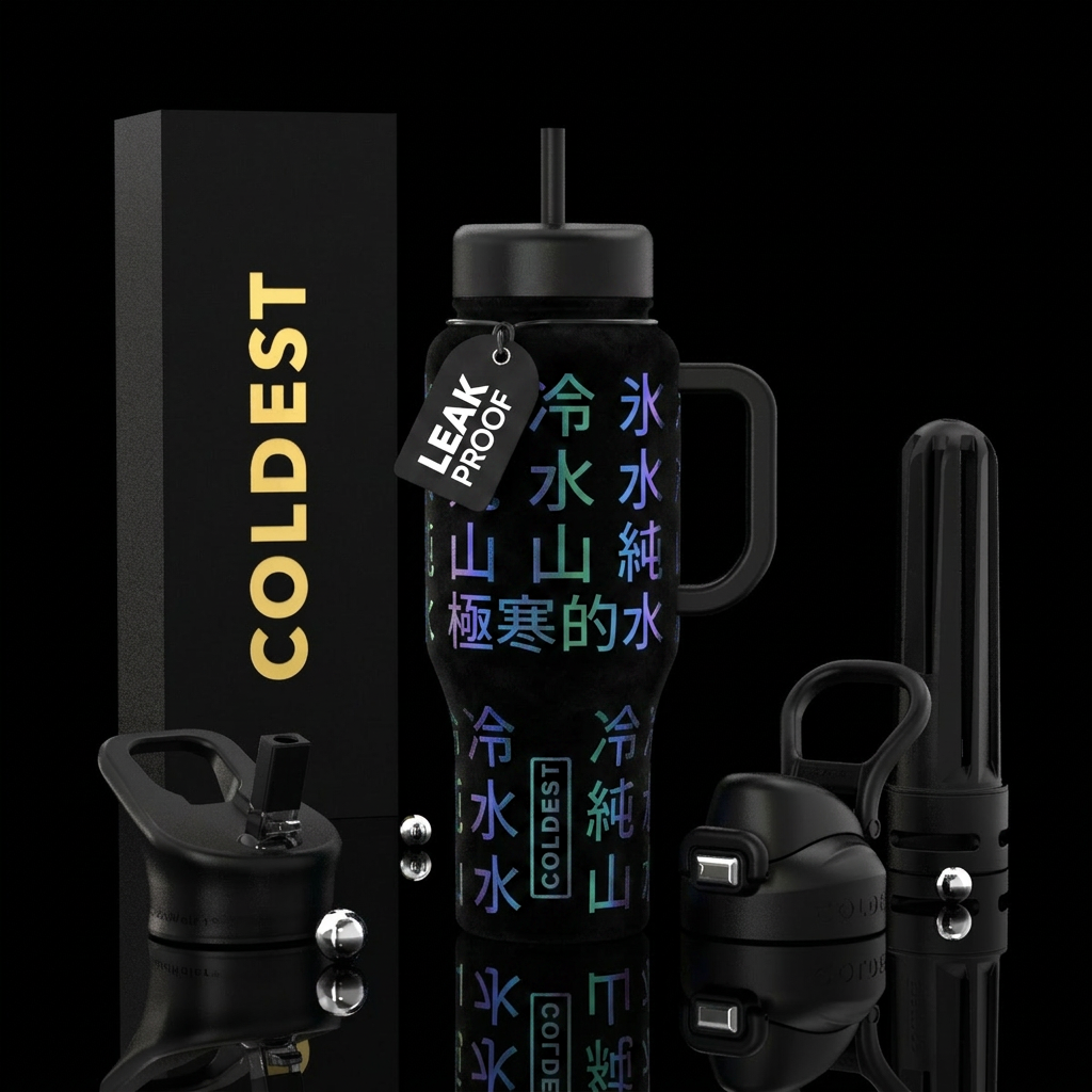 Writing water bottle design