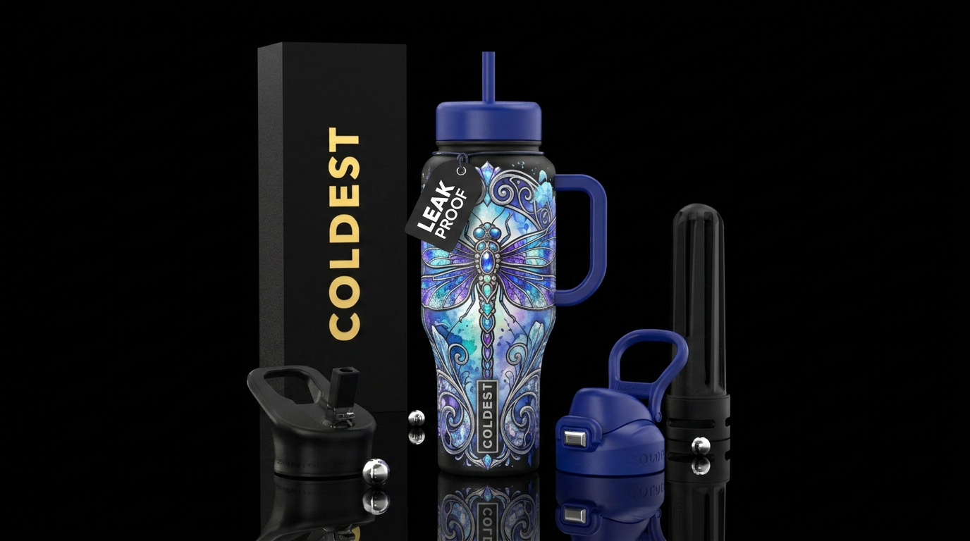 Dragonfly water bottle design