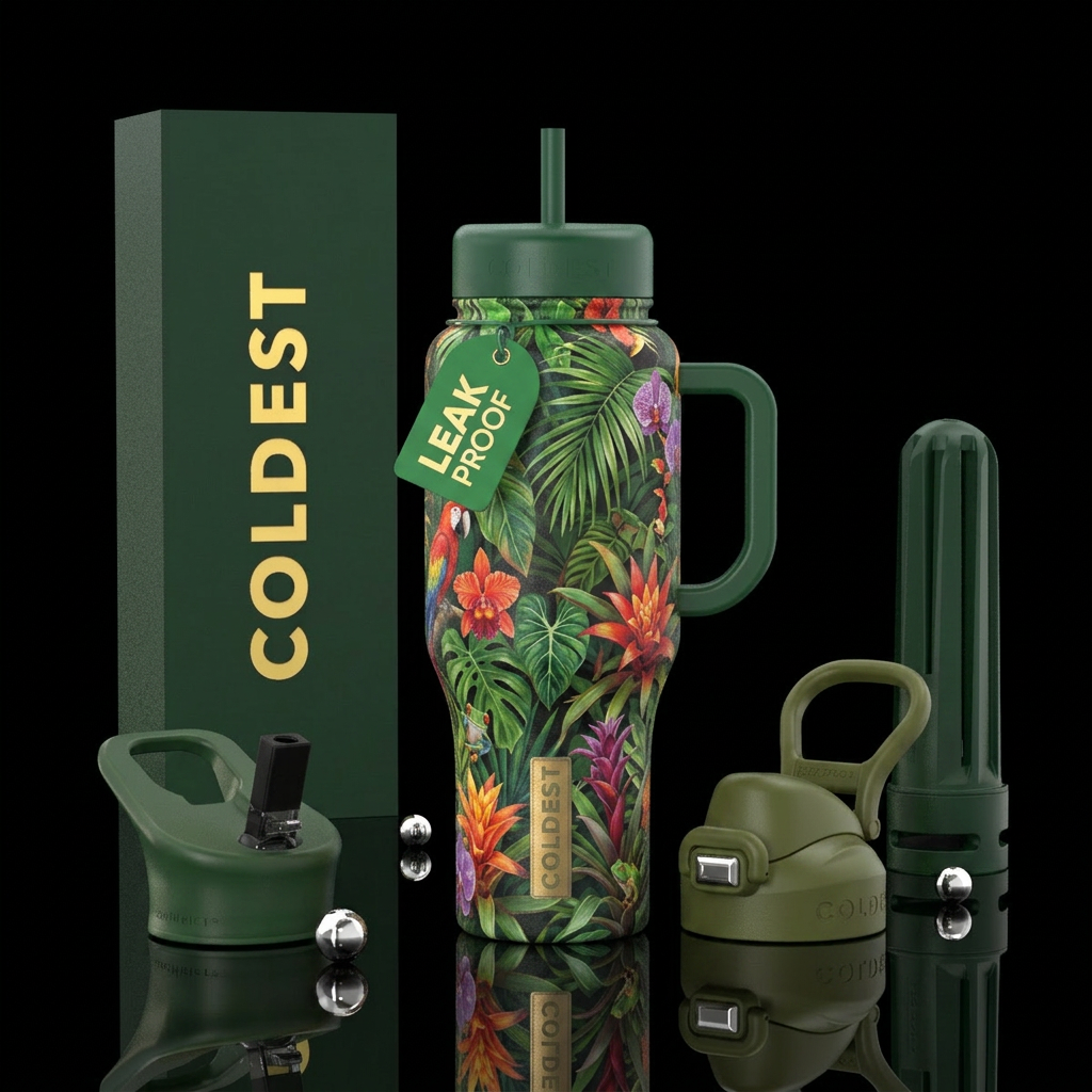 Rain Forest water bottle design