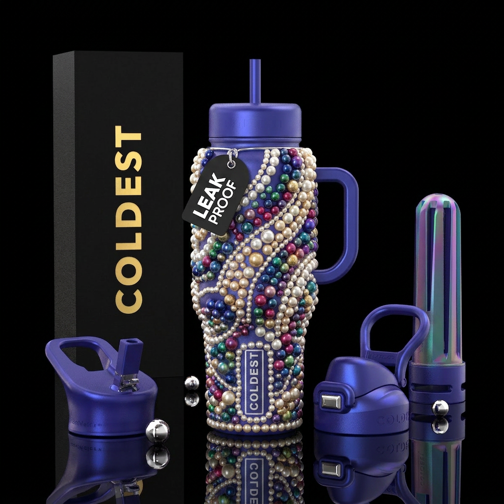 Pearls water bottle design